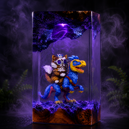 Dugoen Crawler resin lamp