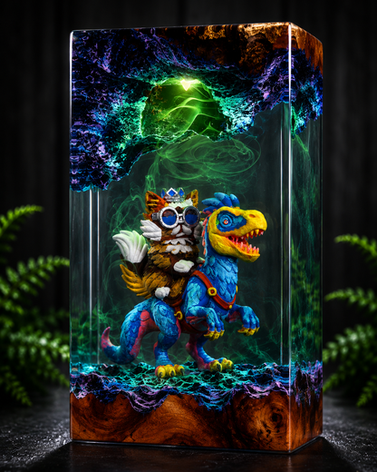 Dugoen Crawler resin lamp