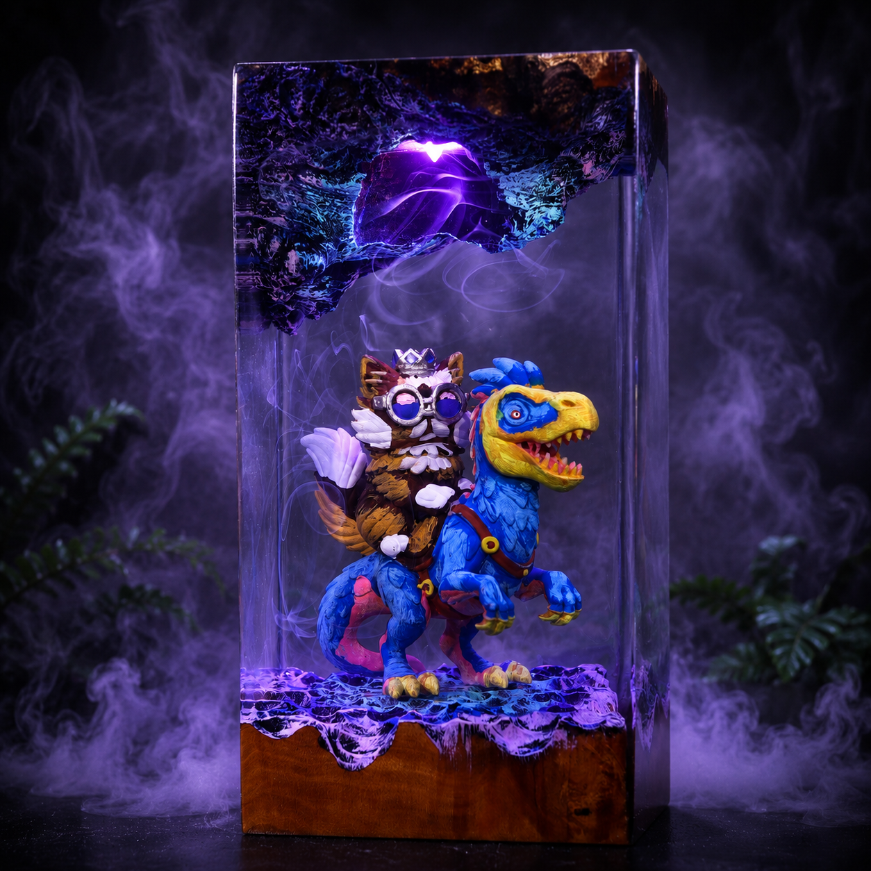 Dugoen Crawler resin lamp