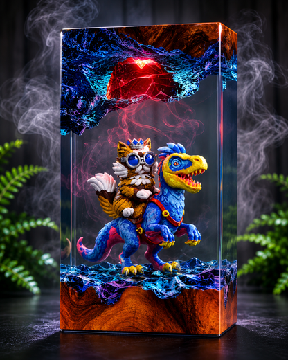 Dugoen Crawler resin lamp