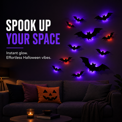 Spooky Glow 3D Bat Lights