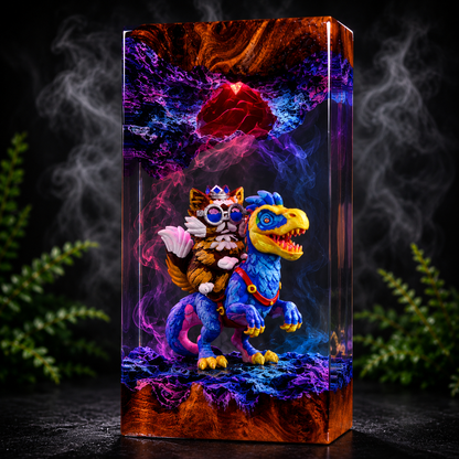 Dugoen Crawler resin lamp