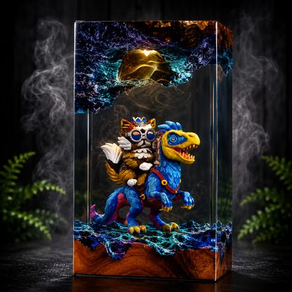 Dugoen Crawler resin lamp