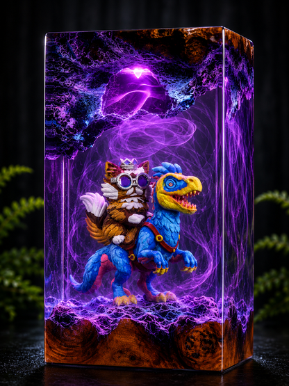 Dugoen Crawler resin lamp
