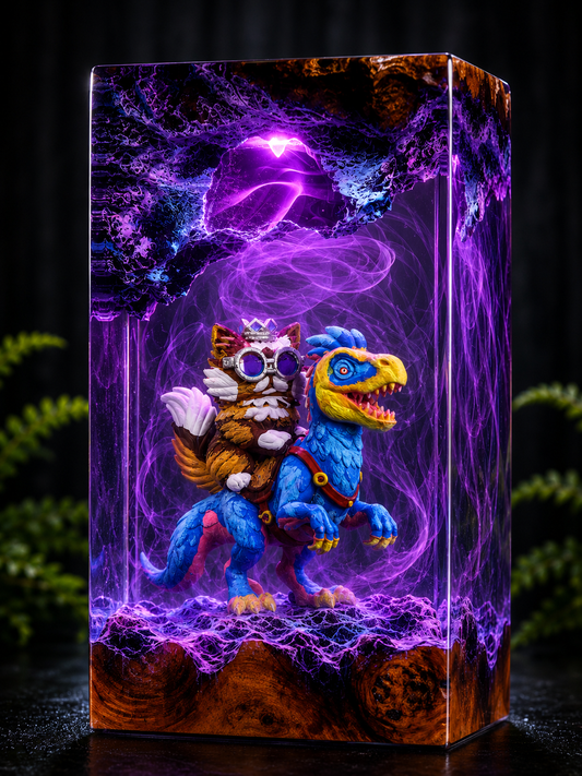 Dugoen Crawler resin lamp