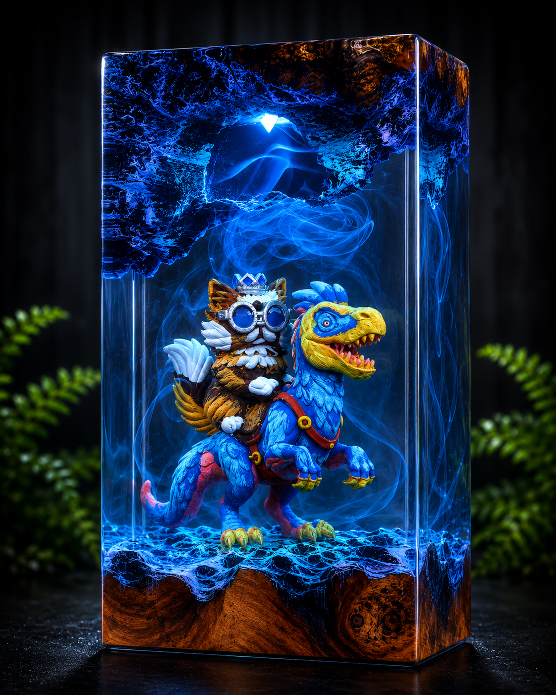 Dugoen Crawler resin lamp
