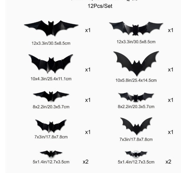 Spooky Glow 3D Bat Lights