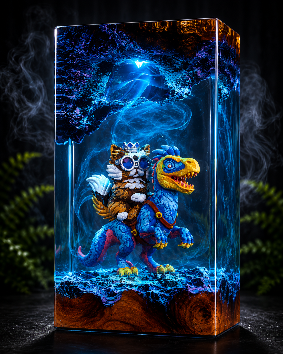 Dugoen Crawler resin lamp