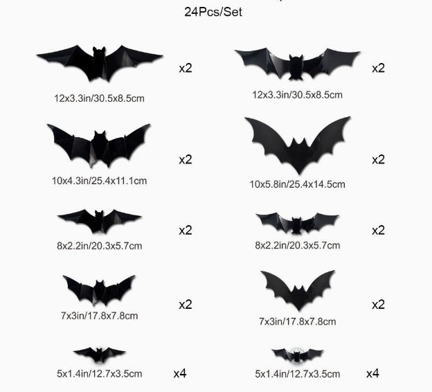 Spooky Glow 3D Bat Lights