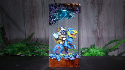 Dugoen Crawler resin lamp